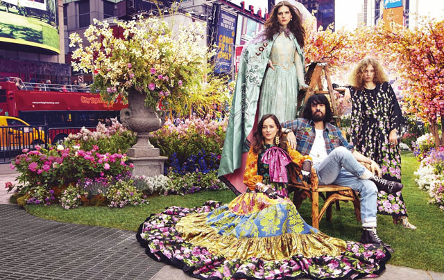 Lansare  inedita al noului parfum Gucci in Times Square